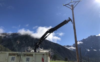 Fin des travaux d’enfouissement de ligne électrique au Roubion