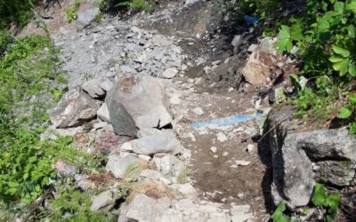 Réouverture du GR57 en rive droite de la Clarée à Débarets