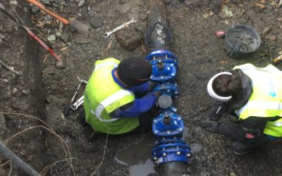 Fin de la première tranche de travaux sur le réseau d’eau du Cros