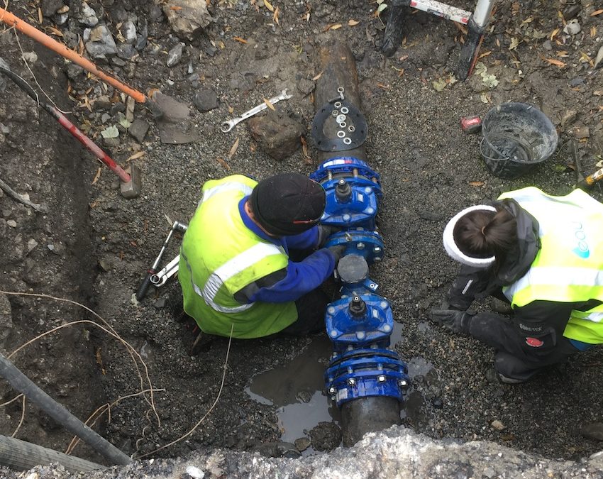 Fin de la première tranche de travaux sur le réseau d’eau du Cros