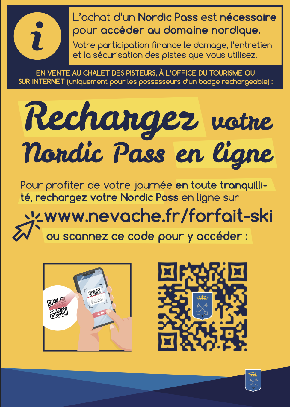 affiche-promo-VEL-couleur recharger votre forfait de ski de fond névache