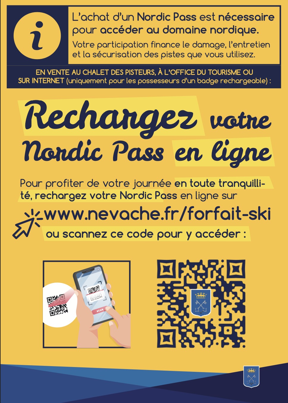 recharger votre forfait de ski de fond névache