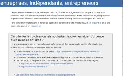 Fond de solidarité pour les entreprises, indépendants et entrepreneurs