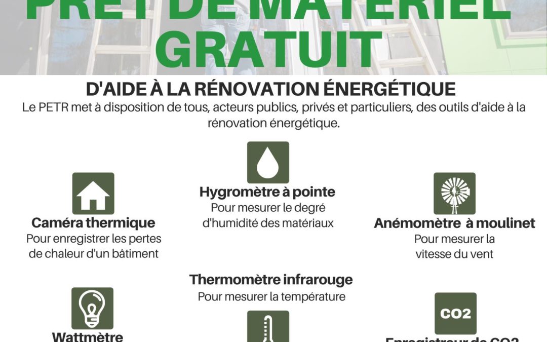 Prêt gratuit de matériel d’aide à la rénovation énergétique des bâtiments