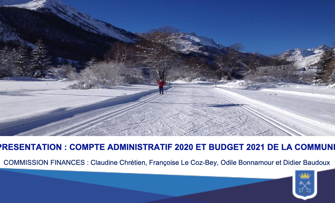 Présentation compte administratif 2020 et du budget 2021