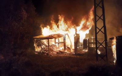 Incendie du téléski du bois noir