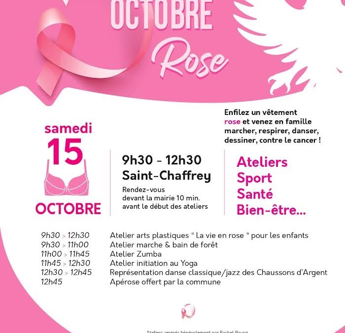 Octobre Rose : mobilisez vous contre le cancer du sein