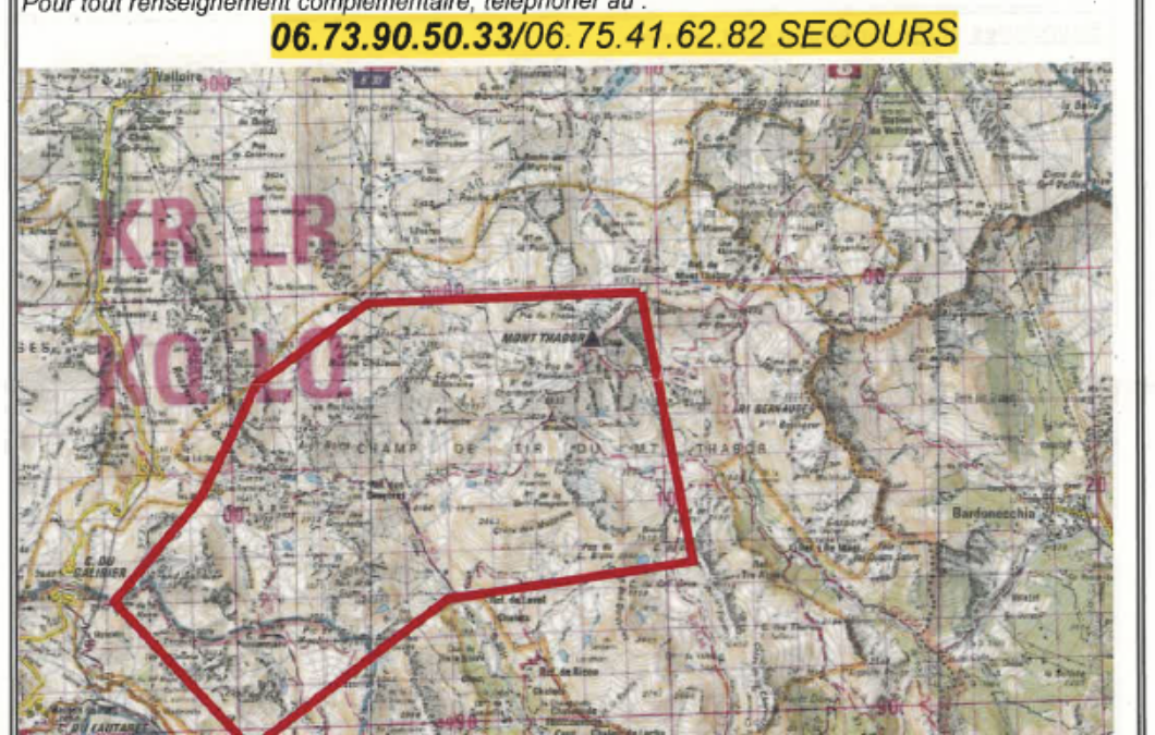 Exercices militaires – Novembre 2024 secteur Rochilles Mont-Thabor