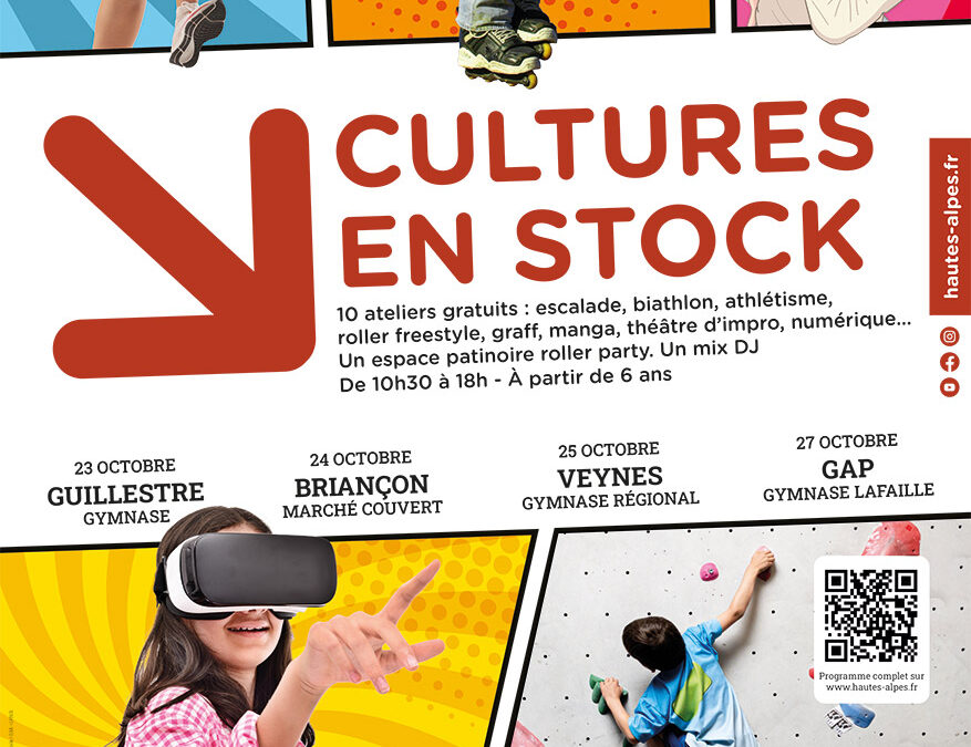 Évènement jeunesse « Culture en Stock » le 24 octobre à Briançon