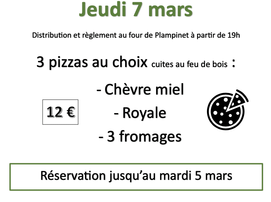 7 mars 2024 : Vente de Pizzas au profit de l’APE de Névache