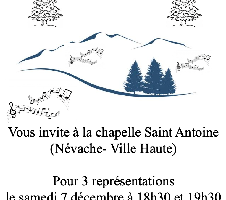 Concerts de la Chorale Névachante le 7 et 8 décembre 2024