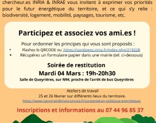 Dialogue Territorial Énergie : orientez les choix énergétiques du territoire !