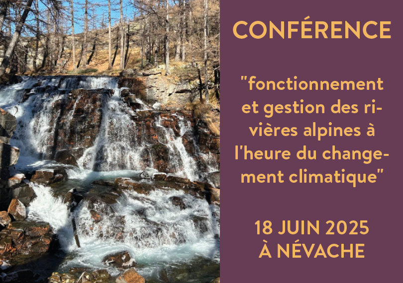 Conférence le 18 juin 2025 à 17h30 : « fonctionnement et gestion des rivières alpines à l’heure du changement climatique »