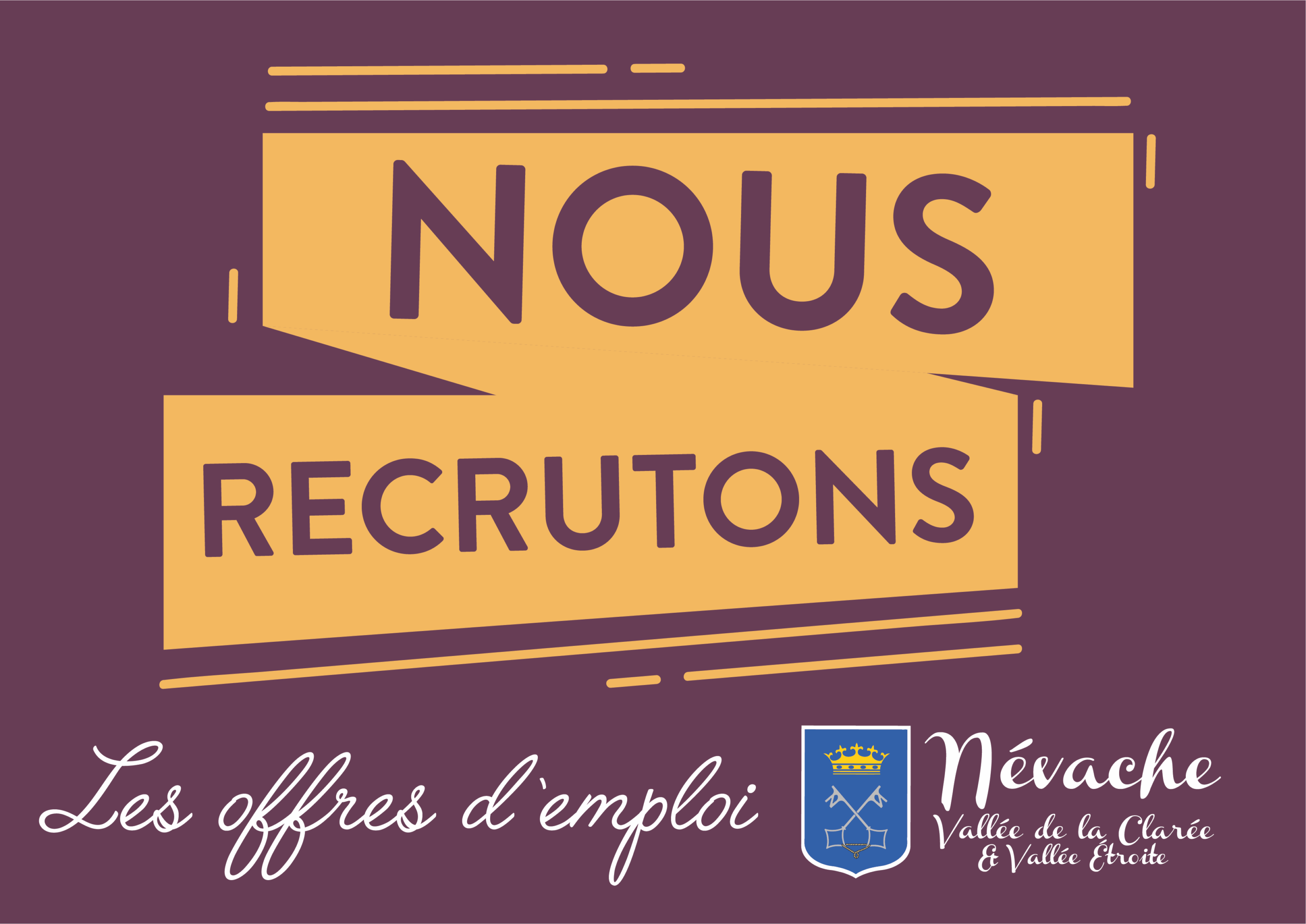 visuel-illustration-article-recrutement_Plan de travail 1 Nous recrutons ! Découvrez les offres d'emploi de la commune de Névache - Vallée de la Clarée