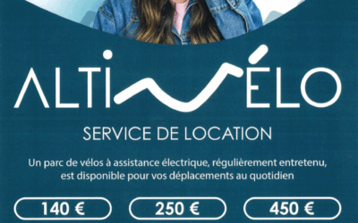 Découvrez AltiVélo, le service de location longue durée de vélos à assistance électrique proposé par la CCB