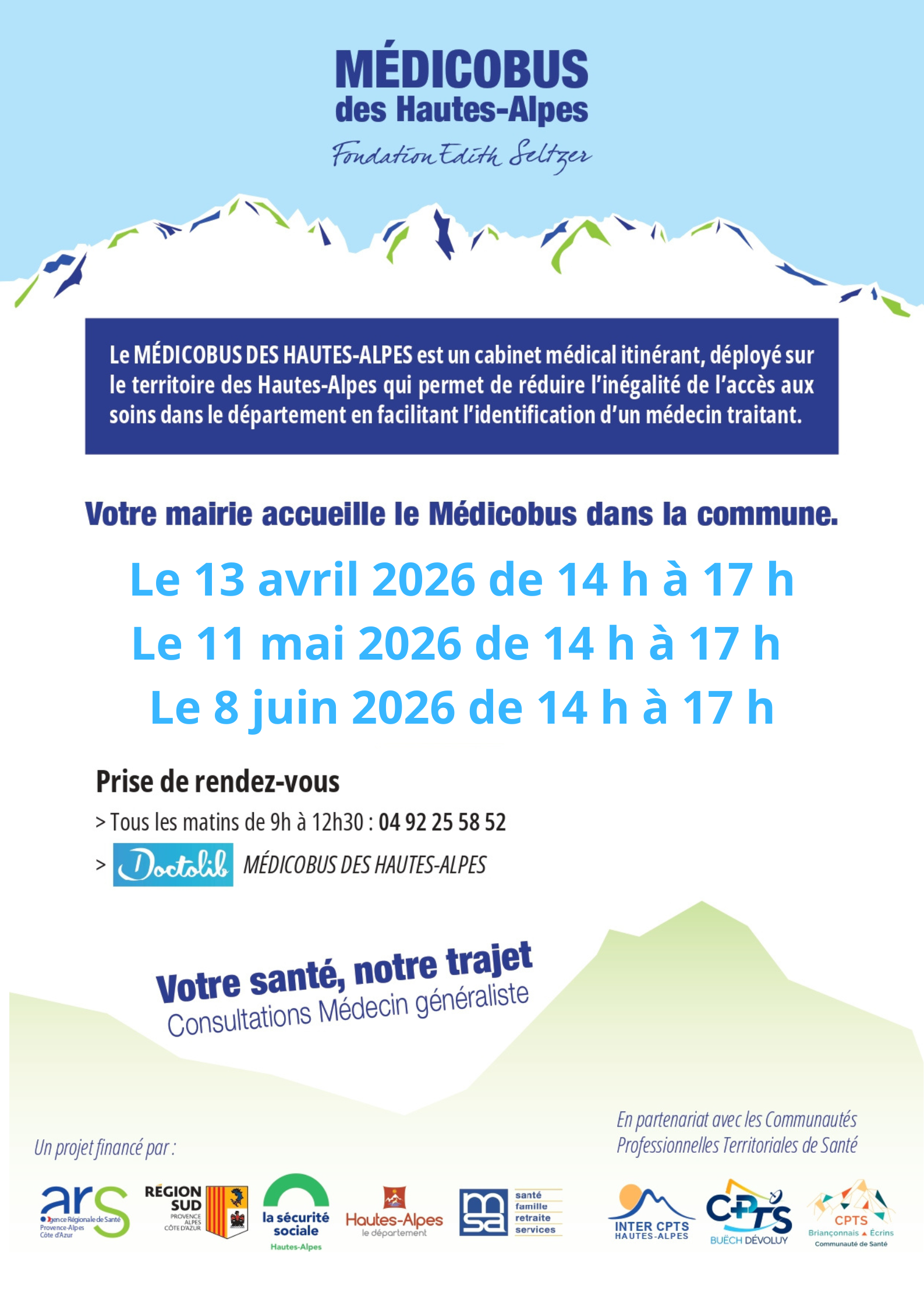  Affiche Médicobus 2ème trimestre 2026