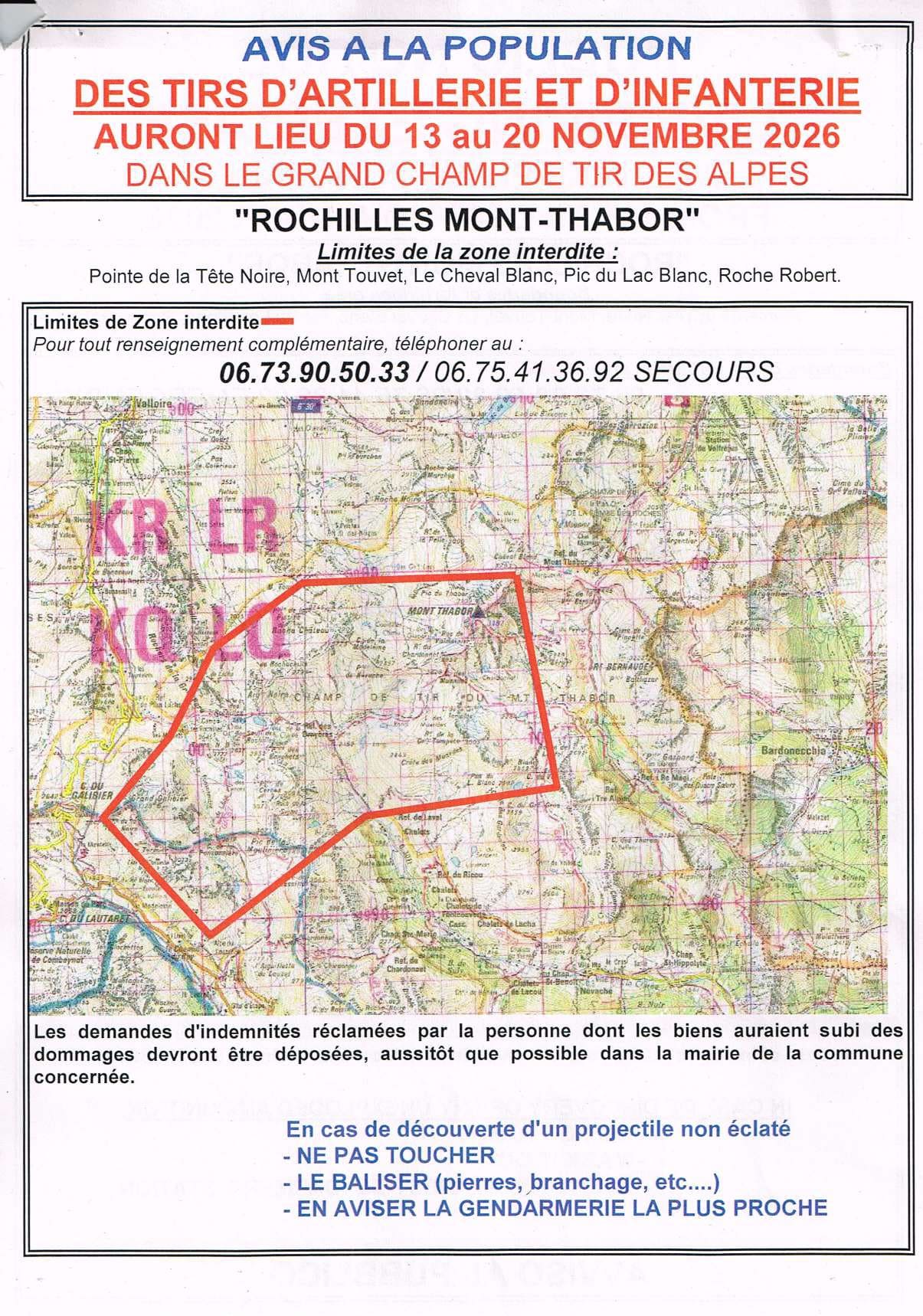 cartes AVIS DE MANOEUVRE-Cerces 2026