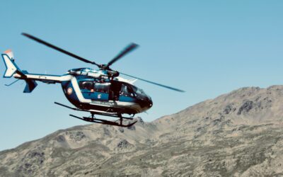 Exercices héliportés de la Gendarmerie nationale à Névache